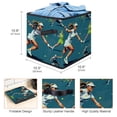 thumbnail image 3 of Tennis Foldable Toy Box with Handle, 10.8"x10.5"x10.6", Large Capacity for Toy and Clothes Storage, 3 of 6