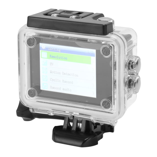 4K30FPS 16MP Cámara De Acción Wifi HD Con Pantalla De 2.0 Pulgadas De Pantalla De 98 Pies Impermeable, Cámara De Deportes Submarinos Wifi Para Casco De Buceo Al Aire Libre