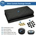 thumbnail image 6 of ROMUCHE Magnetic Thermal Door Cover For Winter, Fits 33'' X 80'' Door(Curtain Size 35'' X 82''), Insulated Door Curtain Keep Warm Winter&Cool Summer, 6 of 8