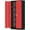 Black/Red, variant on SUNCROWN Metal Storage Cabinets 72” Garage Steel Storage Cabinet with Doors and Shelves, Metal File Organization for Home Office, Basement, Warehouse, Classroom