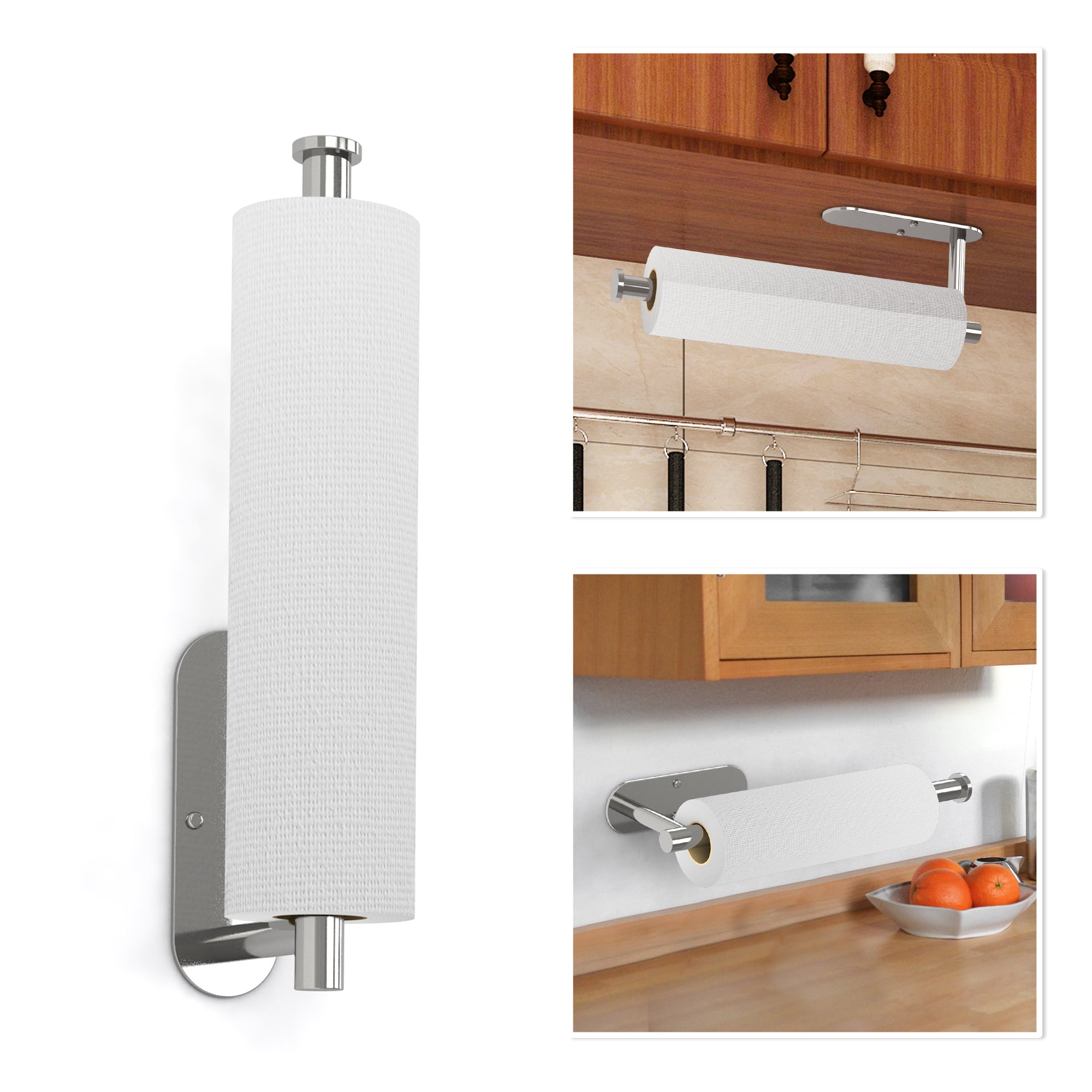 Paper Towel Holder Wall Mount, WeGuard Dualuse Self Adhesive Paper