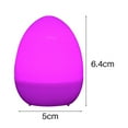 thumbnail image 3 of EIMELI 12PCS Battery Powered Easter Simulation Eggs Easter Decoration Multicolor LED Lighting Eggs for Home Decoration Kids Gift, 3 of 10