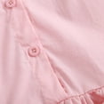 thumbnail image 4 of Ticikt Girls Ruffle Sleeve Summer Dress Kids Casual Pleated School Uniform Polo Dresses,Color:Pink,Size:9-10 Years, 4 of 8
