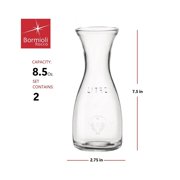 Bormioli Rocco Misura PZ Carafe, 8.5 oz - Set of 2
