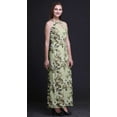 thumbnail image 5 of Bimba Bird Ladies Sleeveless Long Print Maxi Dress with Side Slits Summer Wear-X-Small, 5 of 6
