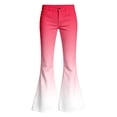thumbnail image 6 of UJNDER Kids Gradient Color Flared Trousers Elastic Waist Soft Comfortable Blend Everyday Wear Kids Pants,01_Red,13-14 Years, 6 of 6