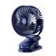 thumbnail image 1 of Ventilador de escritorio con clip para autocaravana, con 3 velocidades ajustables y circulación de aire para exteriores, color azul, 1200 mAh, 1 of 5