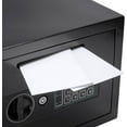 thumbnail image 2 of Digital Depository Safe – 0.57 Cu. Ft Front-Load Drop Box for Cash, Money & Mail, Multi-User PIN Code Lock, Steel Construction, Anti-Pry Hinges, Backup Keys, Ideal for Business or Office, 2 of 4