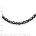 thumbnail image 3 of Primal Steel Stainless Steel Polished and Black IP-plated 24-inch Necklace, 3 of 7