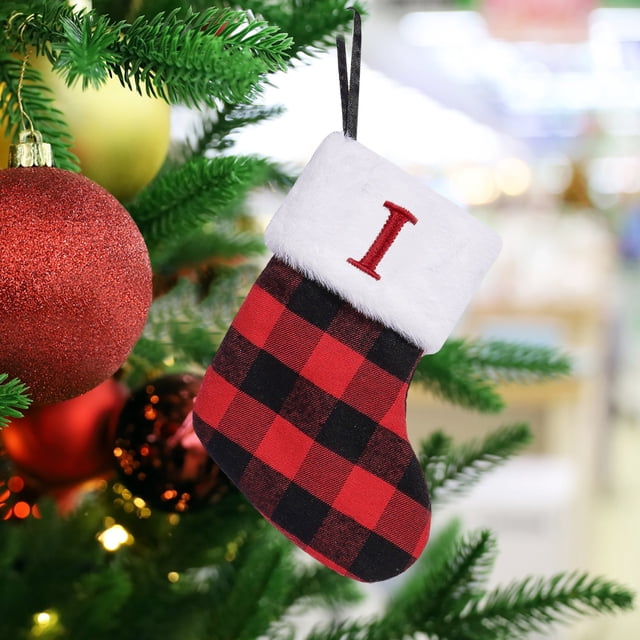 Knitted Hosiery Wool Hosiery Embroidered Letter Children's Candy Gift Bag Christmas Stocking Gift Bag