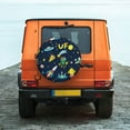 thumbnail image 6 of Salouo Funny Spaceships Print Spare Tire Cover 14-17 inch Spare Tire Protector Universal Tough Tire Wheel Cover for Trailer SUV and Truck-14 inch, 6 of 6