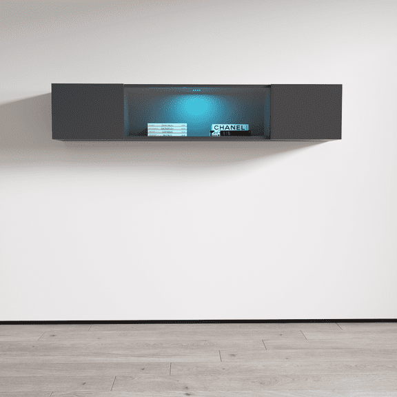Fly Type-52 Wall Mounted Floating Hanging Media Cabinet