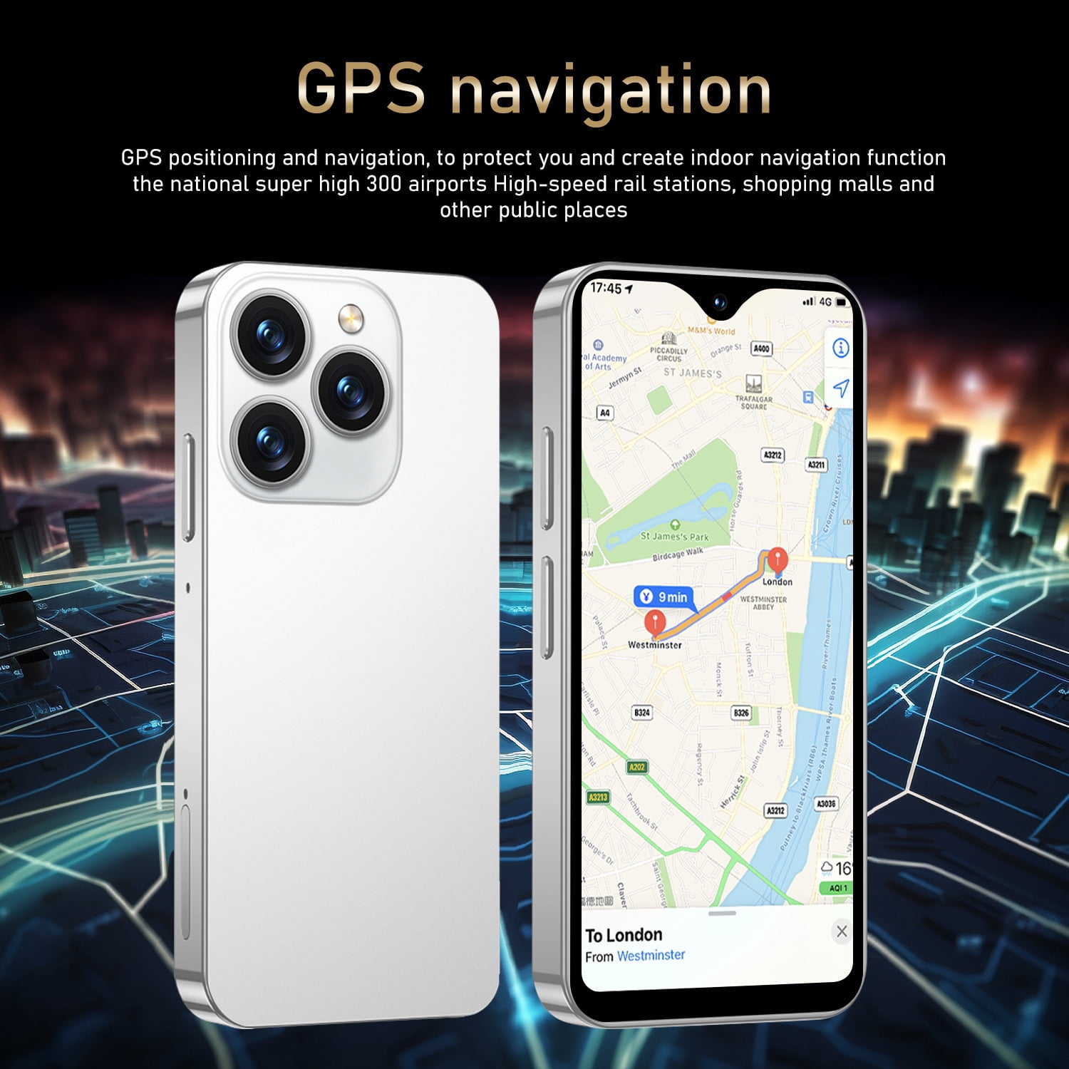 Mini 4G Smartphone Unlocked with 4.3 Inch Full Screen, Android Smart Phone Dual SIM Dual Camera 2750mAh Facial Recognition Bluetooth WiFi Student Pocket Cellphone (Grey)