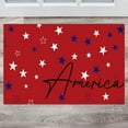 thumbnail image 5 of Funny Independence Day Doormat Patriotic Memorial Day Welcome Mat Non-Slip Entrance Door Rugs Area Rug Tape for Hardwood Floors Summer Indoor Home Decor Front Door Mats Summer Decoration 16x24IN, 5 of 7