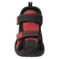 thumbnail image 5 of Rugged Bear double adjustable hook and loop Boys Toddler closed-toe sport sandals - Red Black, 5, 5 of 5