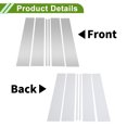 thumbnail image 3 of Moldura de Ventana del Poste de la Puerta Unique Bargains para Chevy Suburban 2015-2020 Tono Plateado Sticker Antirrayaduras para Cubrir los Postes de 6 Pcs, 3 of 7