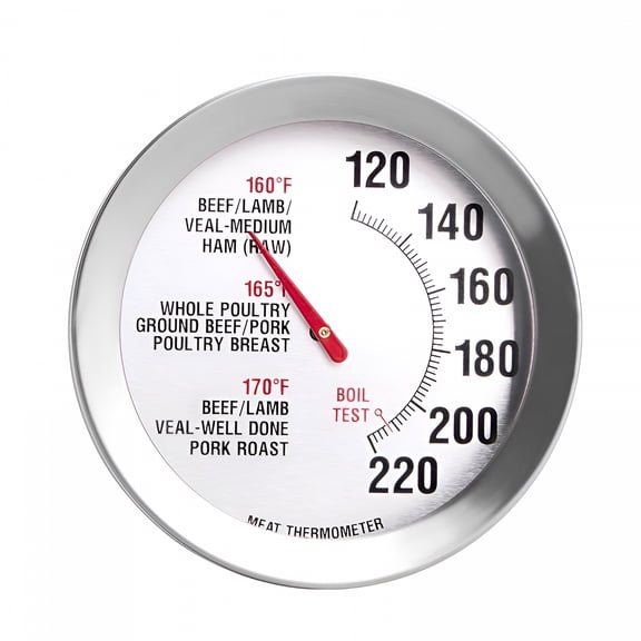 GJX Roasting Meat Thermometer Oven Safe Large 2.5-Inch Easy-Read Face