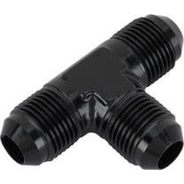 Aluminum Tee Flare Adapter Fitting, Black, -8 AN