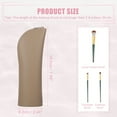 thumbnail image 4 of Unique Bargains Silicone Makeup Brush Bag Stand Up Travel Makeup Brush Holder Portable Makeup Brush Pouch Cosmetic Brown, 4 of 7