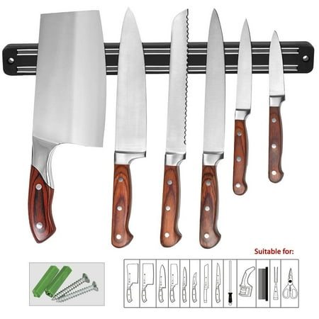 Estink 13 Inch Magnetic Knife Holder, Magnet Rack Strip Bar Storage Wall Mount for Kitchen Knife Knives Tool Spoon Display Rack (Best Magnetic Knife Holder)