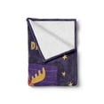 thumbnail image 2 of Nap Saying Soft Flannel Fleece Throw Blanket, Time to Dream Typography Sleeping Moose in a Nightcap with Pillow and Blanket, Cozy Plush for Indoor and Outdoor Use, 50" x 70", Multicolor, by Ambesonne, 2 of 6