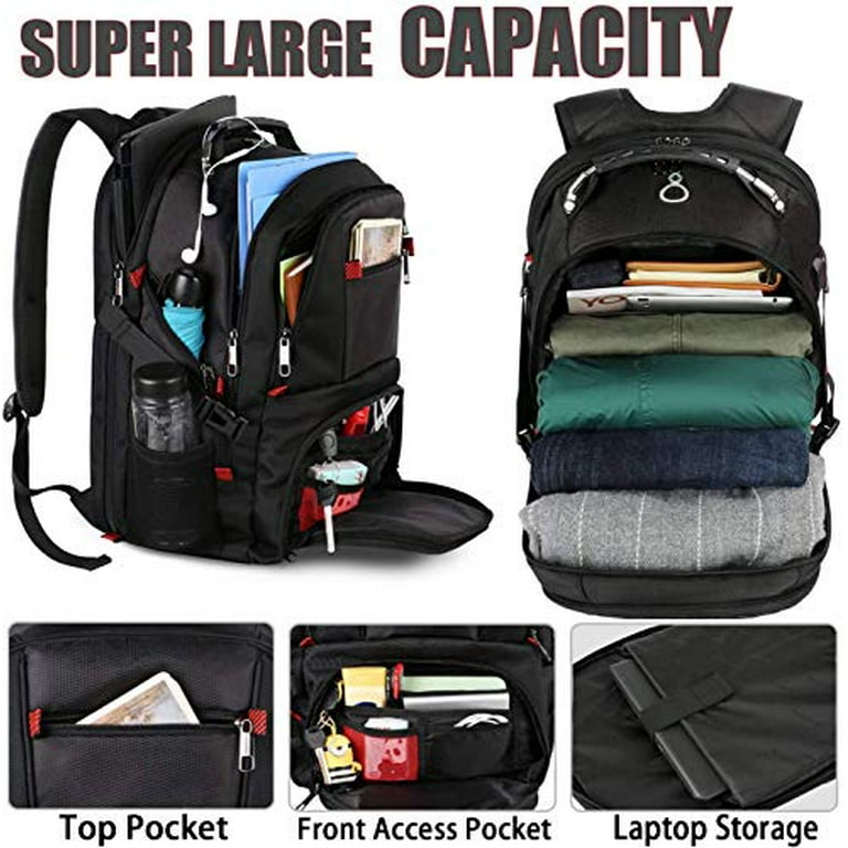 Travel Laptop Backpack Extra Large College School Backpack for Mens and Women with USB Charging Port TSA Friendly Water Resista Walmart
