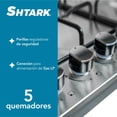 thumbnail image 5 of Parrilla A Gas 5 Quemadores Acero Inox Empotrable Plateado, 5 of 5