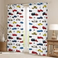 Castle Fairy City Vehicle Pattern Blackout Curtains Set of 2 (52x84 ...