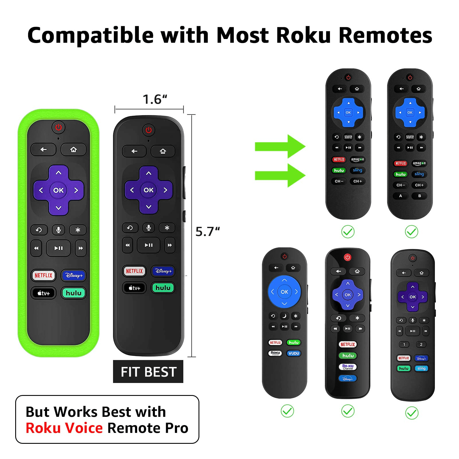 Silicone Case for Roku Express 4K+ Voice Remote RCA1R, Roku Voice Remote  Cover Roku Streaming Stick 4K Silicone Sleeve with Lanyard(Red - Yahoo  Shopping