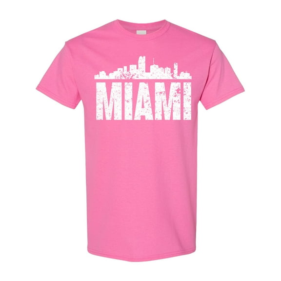 Inktastic Miami Skyline Grunge T-Shirt