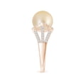 thumbnail image 3 of ANGARA Golden South Sea Cultured Pearl Triple Shank Ring in 14K Rose Gold for Women | June Birthstone, Birthday, Anniversary, Jewelry Gift for Women | Pearl Ring, 3 of 9