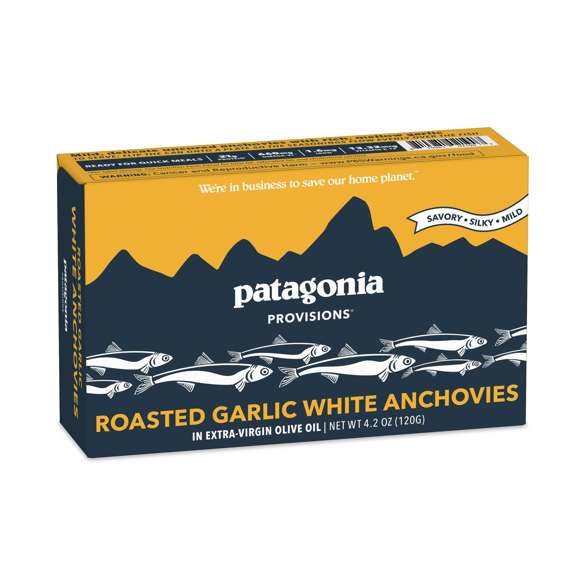 (Pack Of 10) Patagonia Provisions Anchovies Spanish Roasted Garlic 4.2 Oz