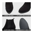 thumbnail image 4 of Pennysue Women Chelsea Boots Black Suede Female Chunky Heel Ankle Booties 6M, 4 of 7