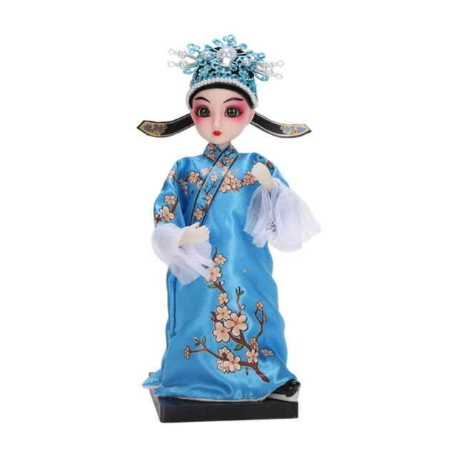 Adorno de Ópera de Pekín de 9 pulgadas, muñeca de la Ópera de Pekín, figura de colección ligera artesanal para centros de mesa de interior, regalo