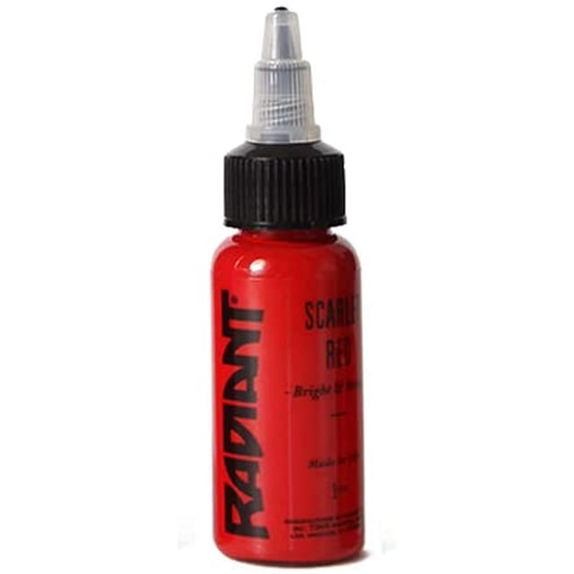 Radiant Colors Tattoo Ink - SCARLET RED 1oz