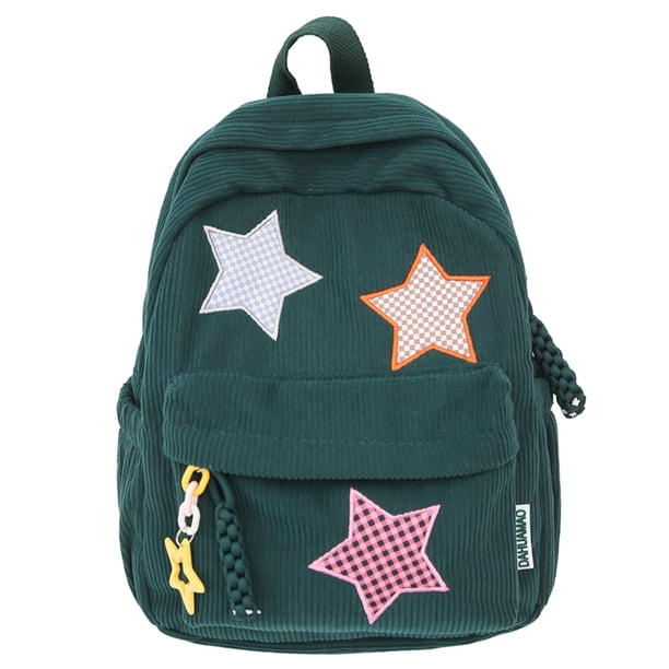 Mochila Likrtyny Kawaii para Mujer Escolar Verde Oscuro