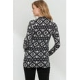 thumbnail image 3 of Mock Neck Geo Print Maternity Top, 3 of 3