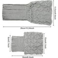thumbnail image 2 of Winter Warm Boot Cuffs, Crochet Knitted Boot Socks Boot Topper Socks Short Leg Warmers for Women, 2 of 5