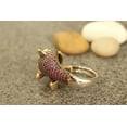 thumbnail image 4 of 2Ct Round Cut Lab Created Red Ruby Ring 14k Yellow Gold Plated Leopard Panther, 4 of 4