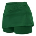 thumbnail image 5 of uublik Girl's Skirts Green Tennis Skirts Golf Skort Athletic Dance Running School Sport Skirts with Shorts Size 2T-12, 5 of 5