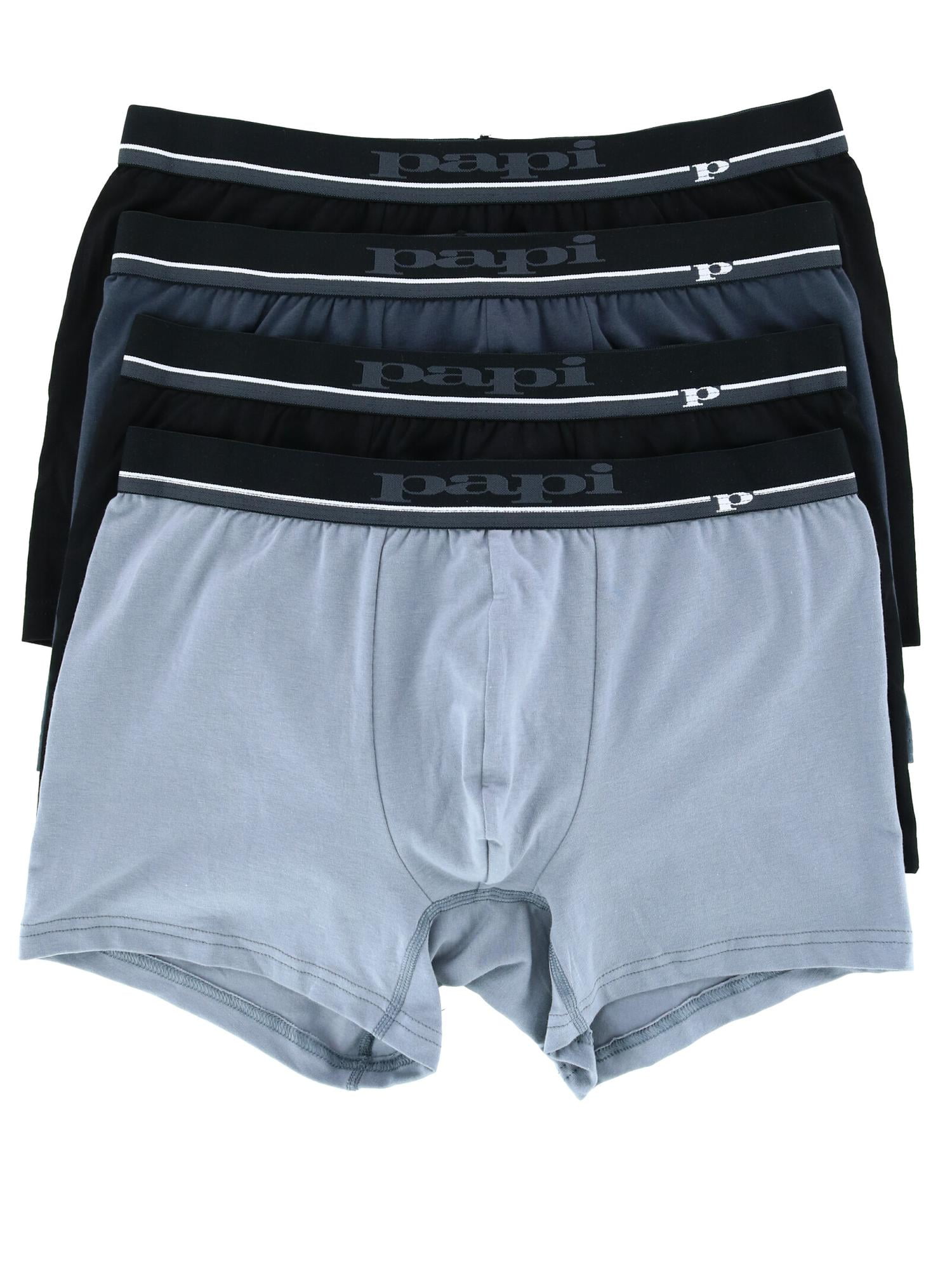 Papi Solid Comfort Underwear Trunks (Pack of 4) (Men's) - Walmart.com