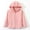 Pink, variant on CHUOU Children Boys Girls Winter Windproof Solid Zipper Hooded Coat Jacket Kids Warm Outerwear Jacket