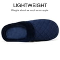 thumbnail image 4 of Litfun House Slippers for Women Men Cozy Memory Foam Slippers Warm Non-Slip House Shoes, Navy Blue, 4 of 8