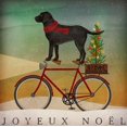 thumbnail image 3 of Great Art Now Black Lab on Bike Christmas by Ryan Fowler Canvas Wall Art, 3 of 3