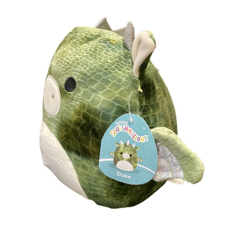 Squishmallows Dragon - Duke, The Stuffed Animal Toy - Green - 10 in