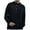 Black, variant on Chbgutlmr Mens Shirts Button Stand Collar Vintage Loose Lightweight Casual Long Sleeve Shirts Tops Fashion