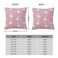 thumbnail image 2 of Pofeuu Rabbit And Flower Print Double-sided plush pillowcase Square Throw Pillow Covers Pillows Cover for Living Room Bedroom Sofa Couch Cushion Cover（No pillow core）-18"x18", 2 of 7