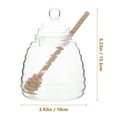 thumbnail image 4 of SHISUYAN 1 Ensemble de Pots de Rangement pour Miel de Cuisine Pot à Miel Contenant Tige de Brassage pour Miel, 4 of 7