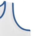 thumbnail image 4 of Men's Sleeveless Shirt Vest Tops Half Zipper Color Block Round Neck, 4 of 9