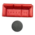 thumbnail image 4 of Modelo de sofá y mesa a escala 1/64 para taller mecánico, decoración de escena, accesorio para diorama de taller mecánico, realista para maquetas de sofá rojo, 4 of 9